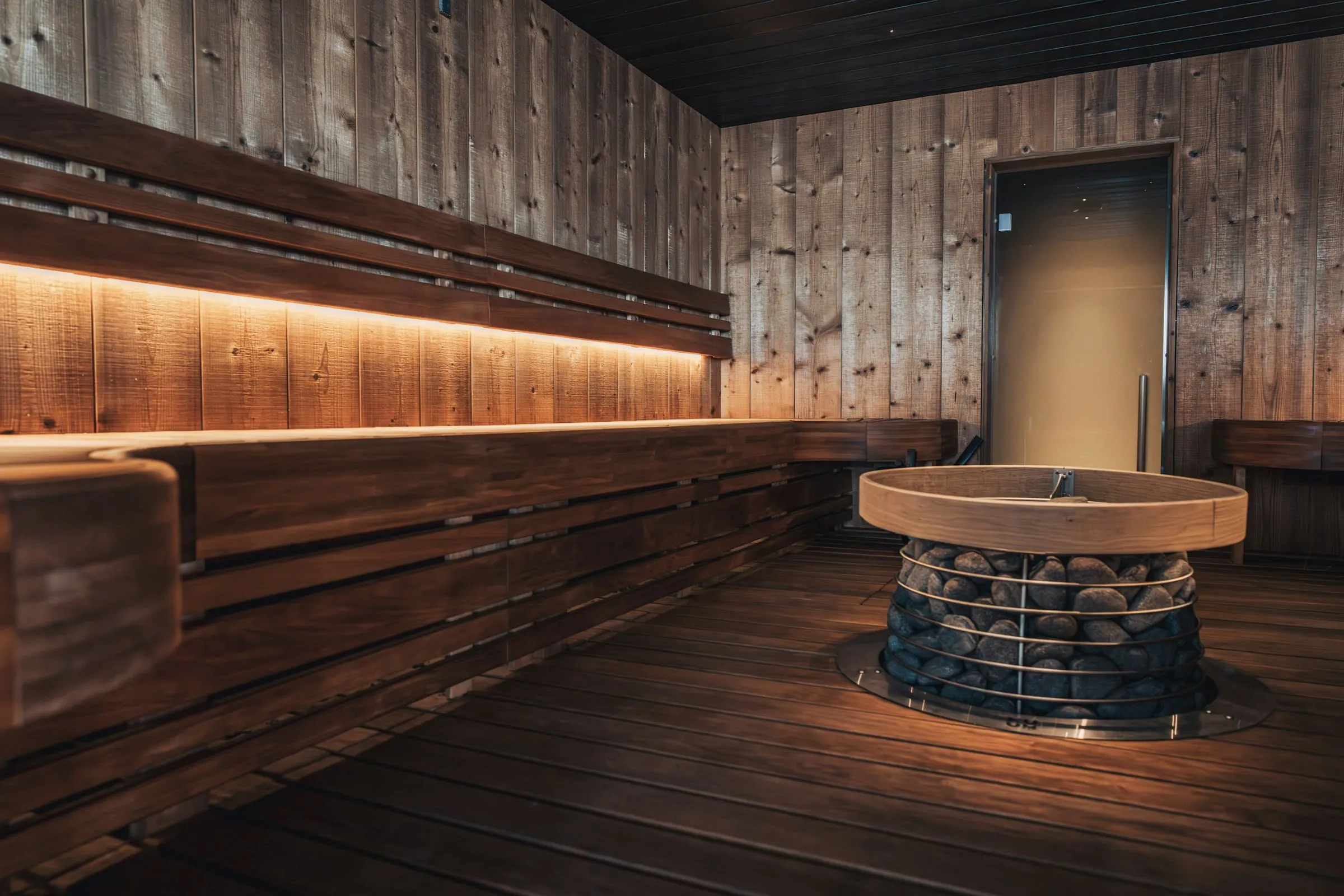 Sauna en vieux bois
